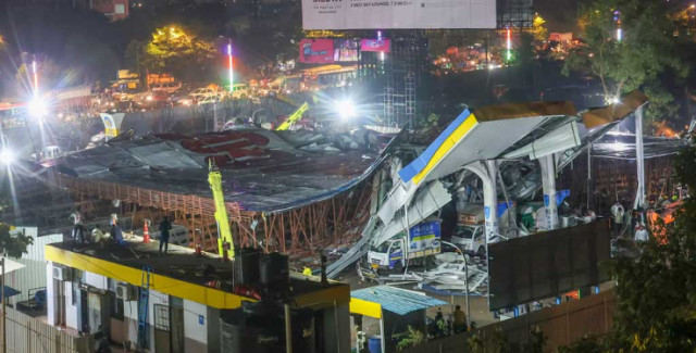 Mumbai, India billboard collapse